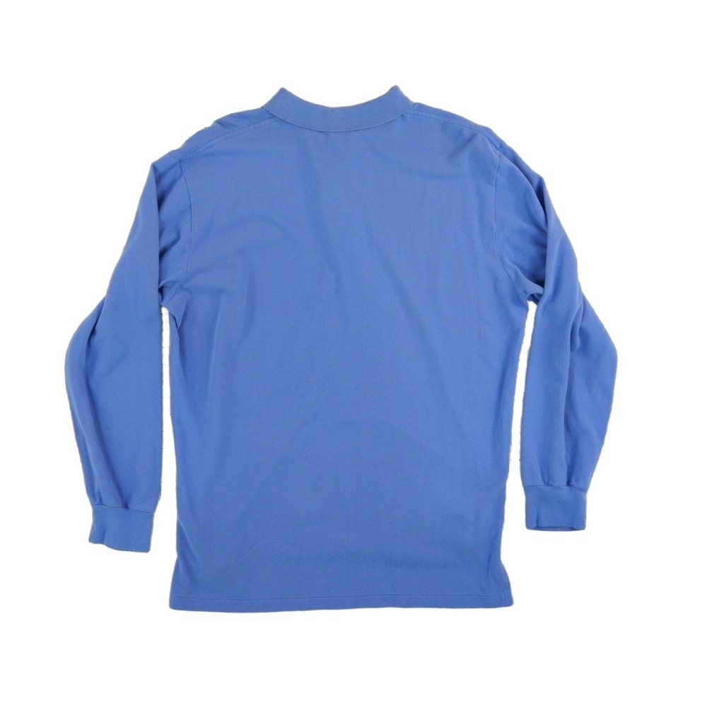 Polo Ralph Lauren Polo Shirt Men's Size Large Blue Long Sleeve Cotton Pony